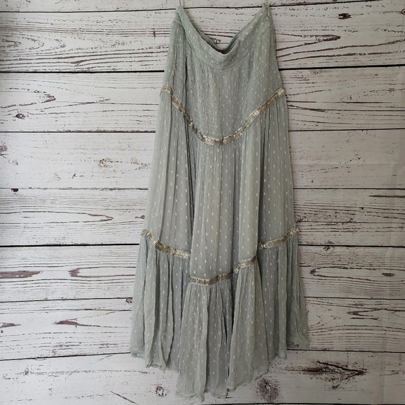 Free People Ella Midi Skirt Size 6/8 - Picture 6 of 9